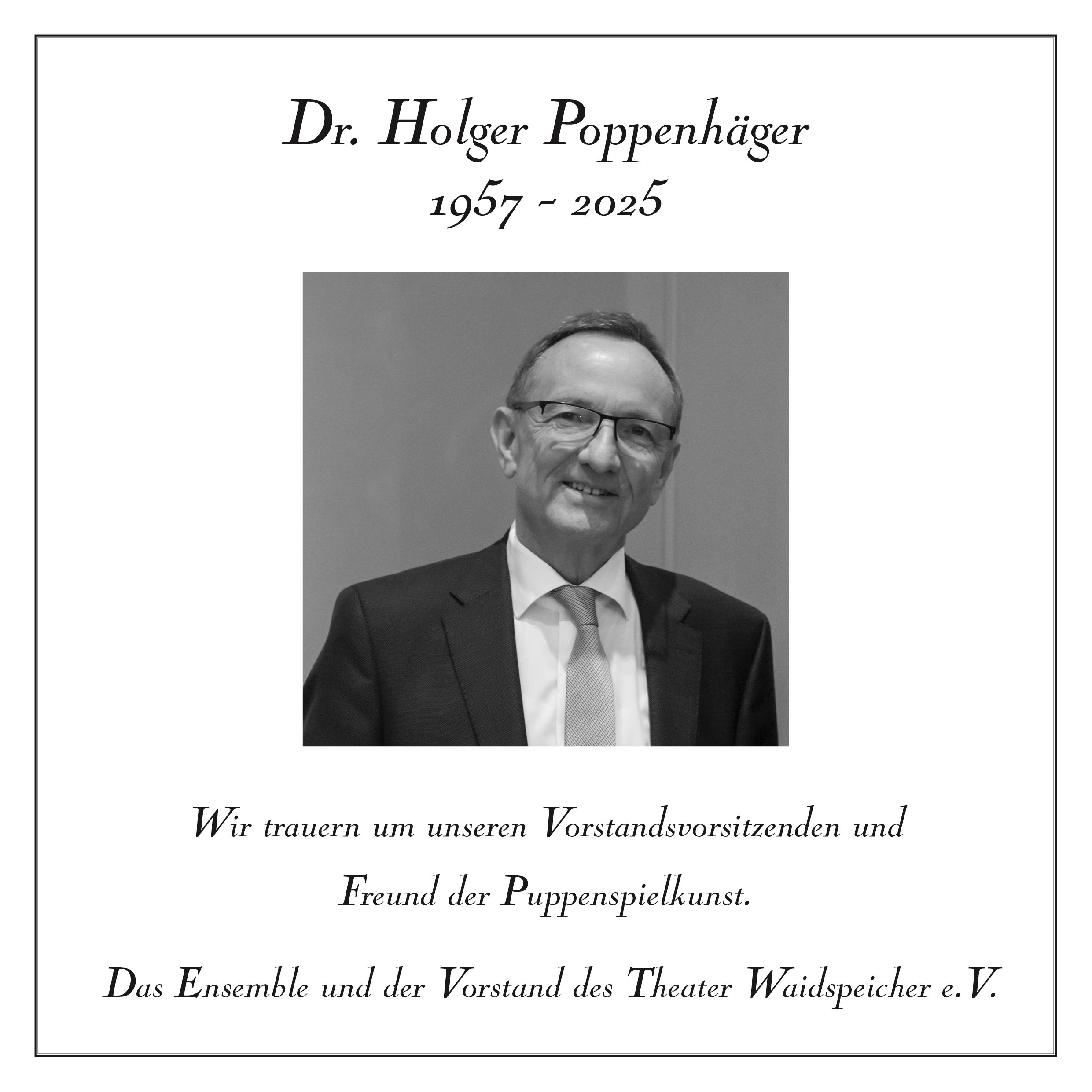 Trauerbekundung Holger Poppenhäger